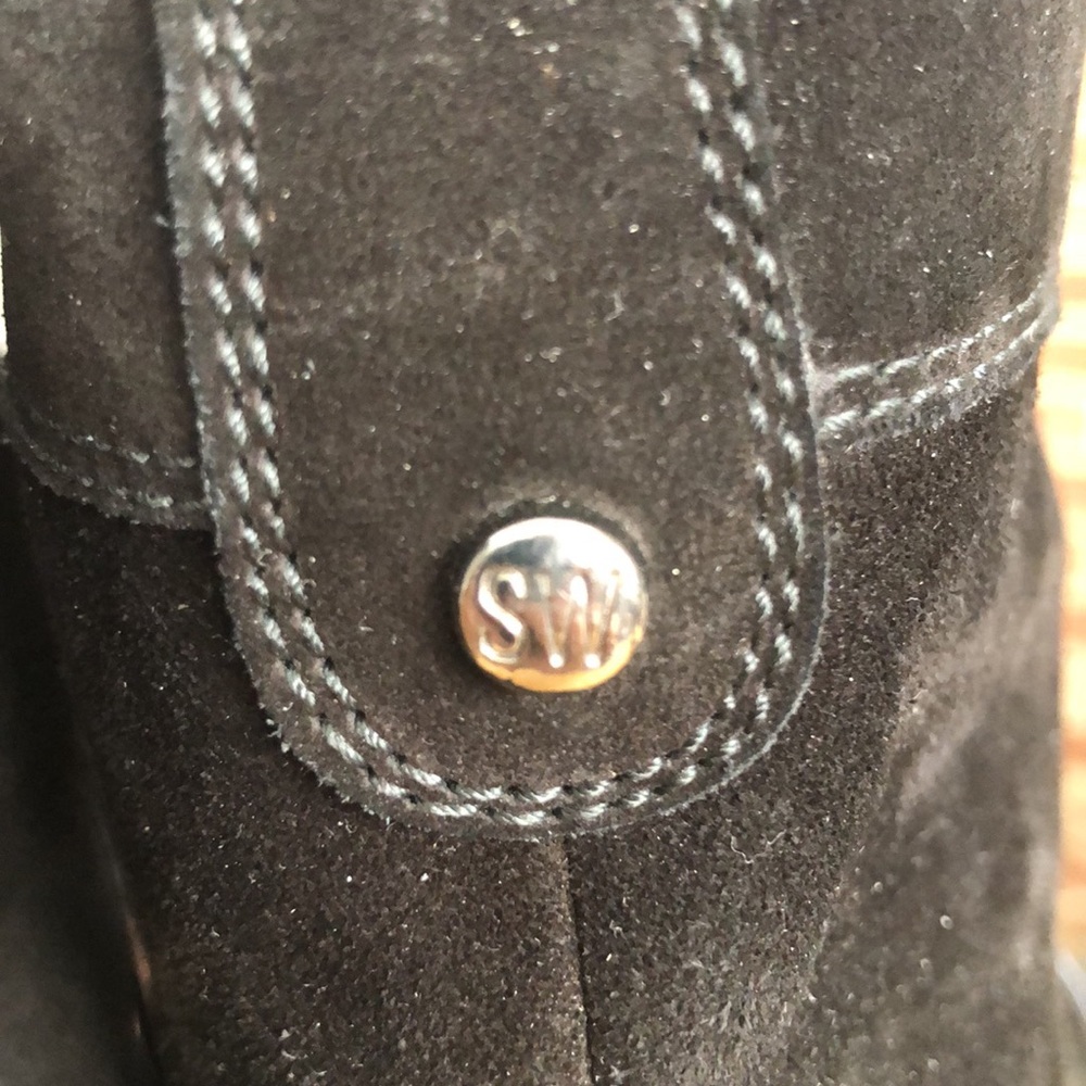Stuart Weitzman Suede Lace-Up Winter Boots 8.5 - Picture 6 of 8